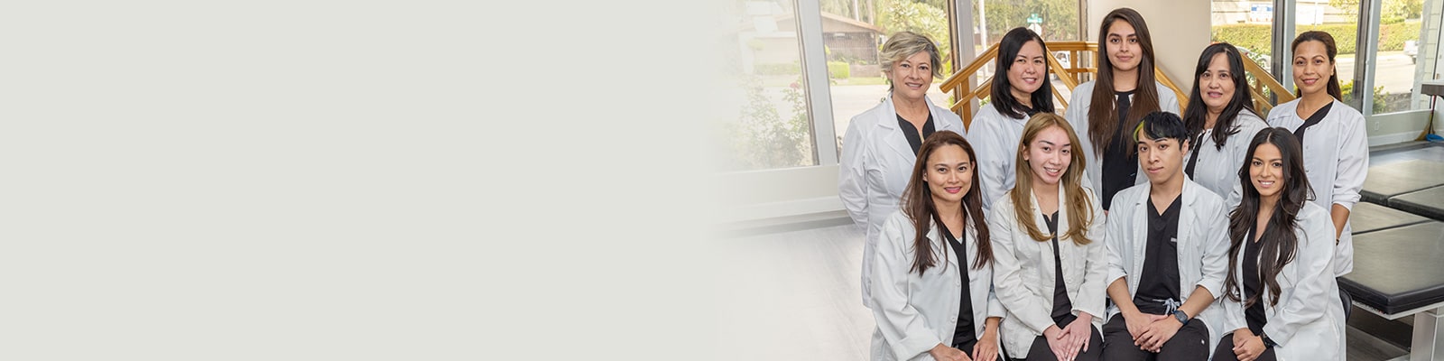 Several rehab therapists at Waterman Canyon Rehab Gym