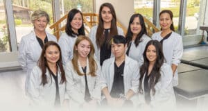 Several rehab therapists at Waterman Canyon Rehab Gym